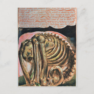 Carte Postale William Blake   La création d'Urizen en matière