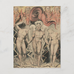 Carte Postale William Blake : Le paradis perdu de Milton