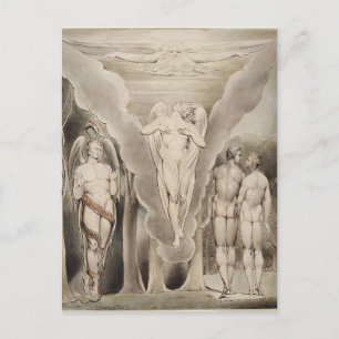 Carte Postale William Blake : Le paradis perdu de Milton