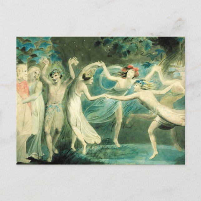 Carte Postale William Blake Midsummer Night's Dream Postcard (Devant)