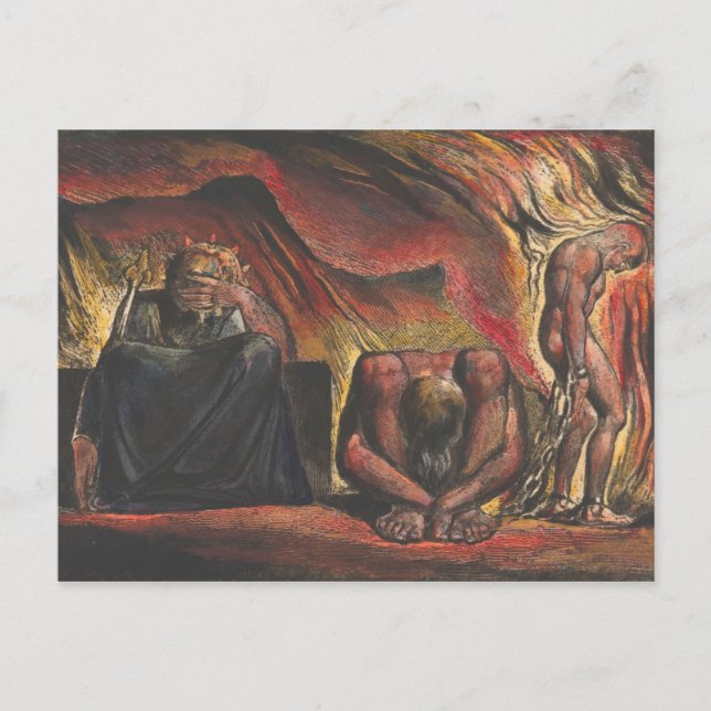 Carte Postale William Blake Skofeld portant des manacles forgés (Devant)