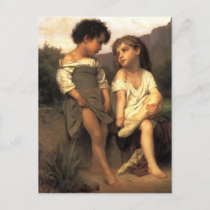 Carte Postale William Bouguereau - Au bord du ruisseau