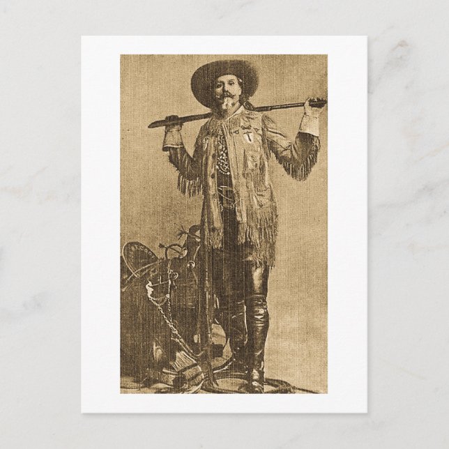 Carte Postale William Cody - Frontiersman (Sepia) (Devant)