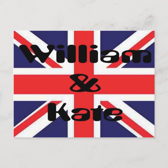 Carte Postale William et Kate (Devant)