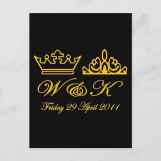 Carte Postale William et Kate Mariage royal