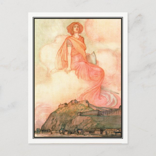 Carte Postale William Heath Robinson - A Song of the English (Devant)