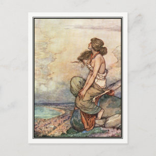 Carte Postale William Heath Robinson - Une chanson des Anglais