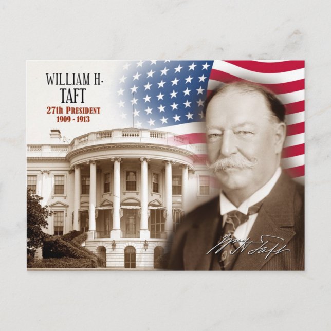 Carte Postale William Howard Taft - 27e président des États-Unis (Devant)