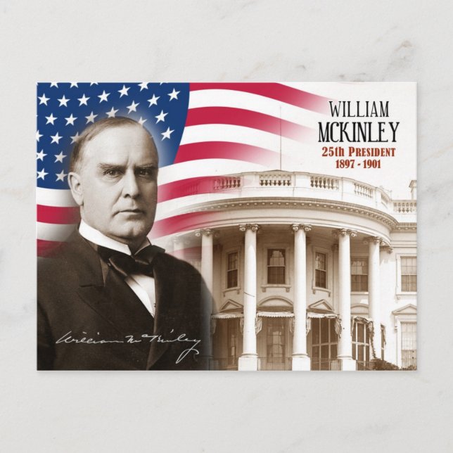 Carte Postale William McKinley - 25e président des États-Unis (Devant)