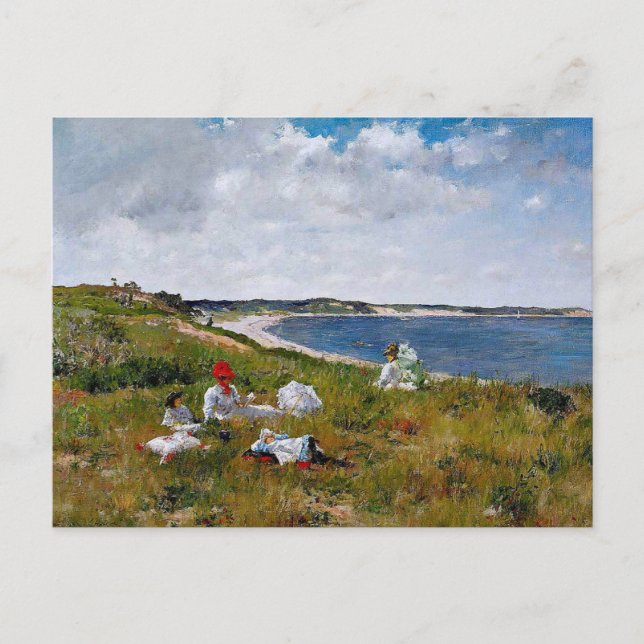 Carte Postale William Merritt Chase, Heures oisives (Devant)