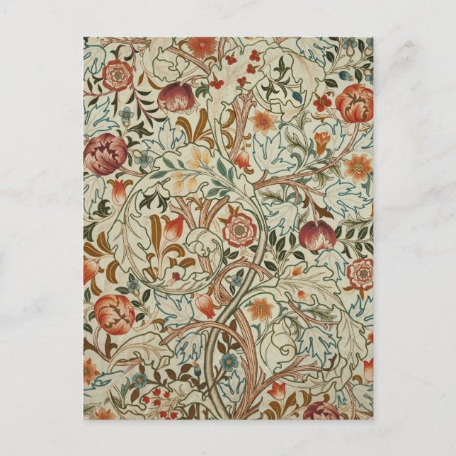 Carte Postale William Morris Acanthus Broderie Motif Floral (Devant)