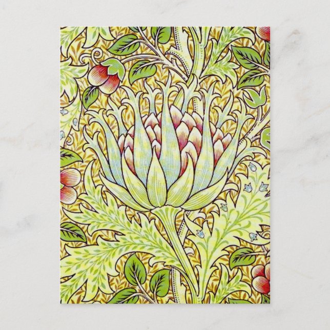 Carte Postale William Morris Artichoke (Devant)