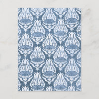 William Morris Bleu Motif Floral Classique