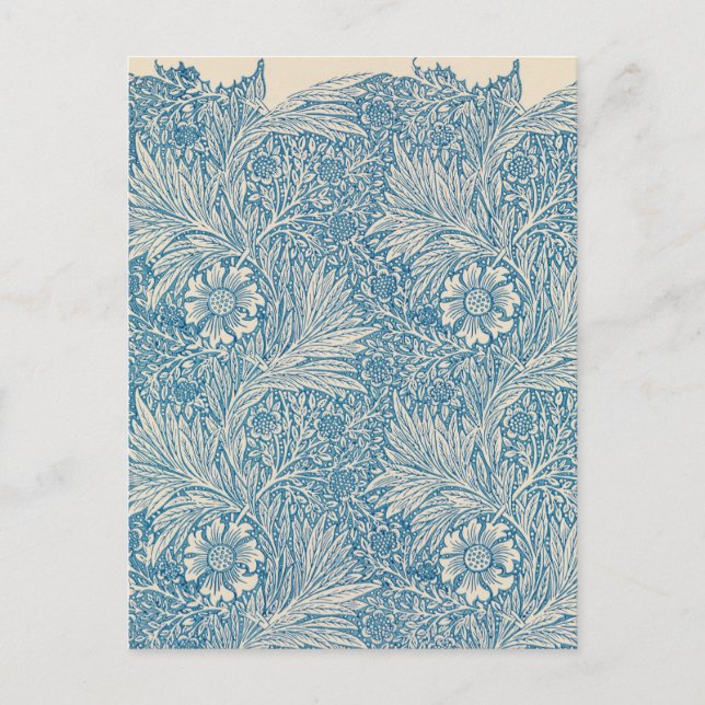Carte Postale William Morris - Blue Marigold (Devant)