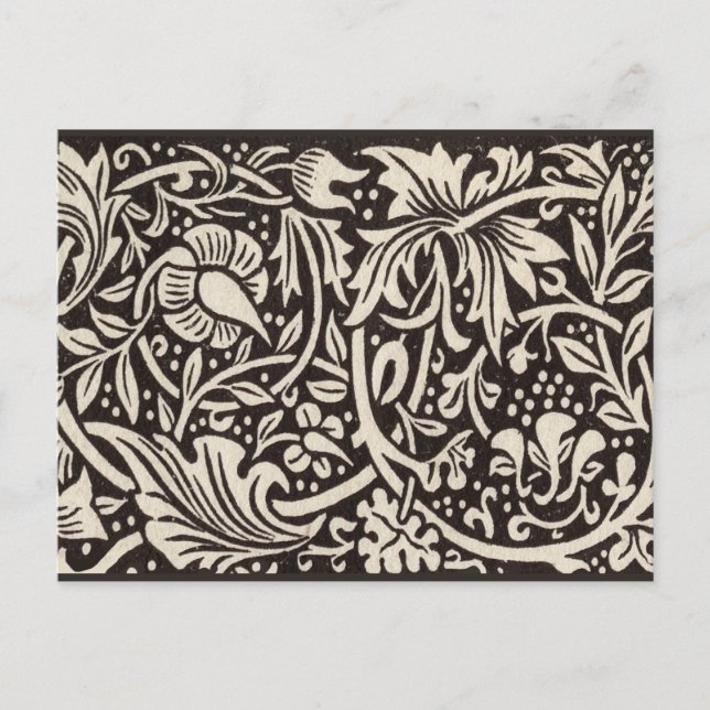 Carte Postale William Morris Daffodil Papier peint floral (Devant)
