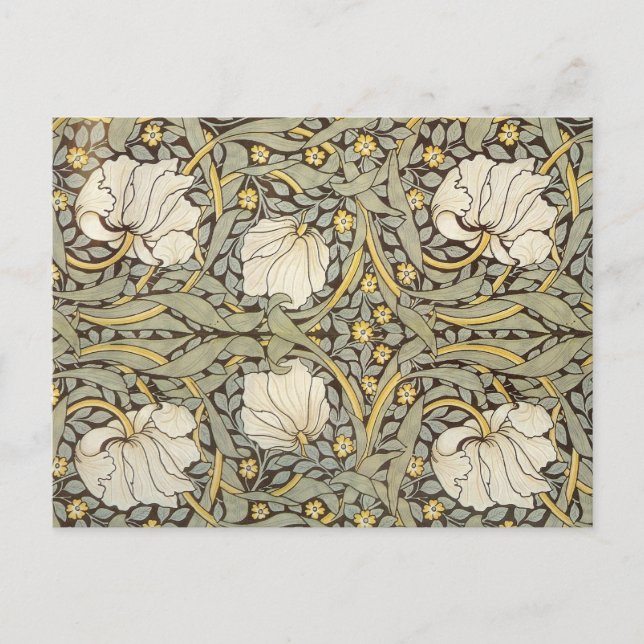 Carte Postale William Morris Fleurs Vintages (Devant)