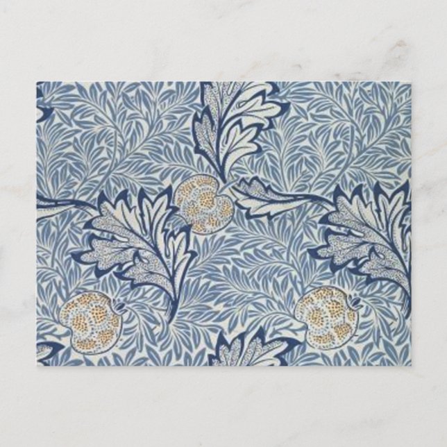 Carte Postale William Morris Flower Floral Design (Devant)