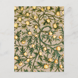 Carte Postale William Morris Fruit Floral Jardin Fleur Classique