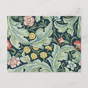 Carte Postale William Morris - Leicester vintage design floral