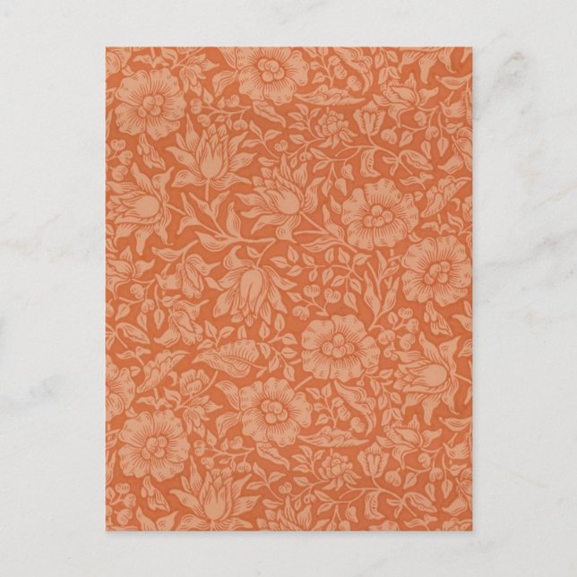 Carte Postale William Morris Mallow Fond d'écran floral (Devant)