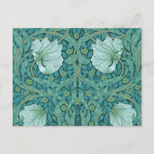 Carte Postale William Morris - Motif de Pimpernel Vert