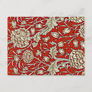 Carte Postale William Morris motif, Wild Tulip
