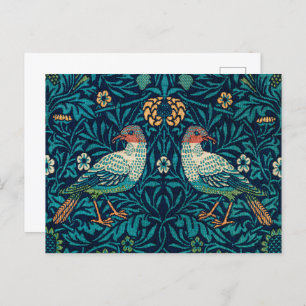 Carte Postale William Morris - Oiseaux floraux Vintages