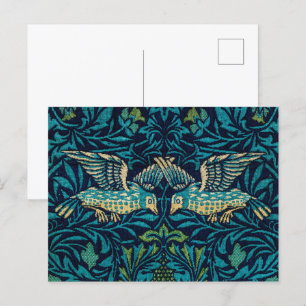 Carte Postale William Morris - Oiseaux floraux Vintages