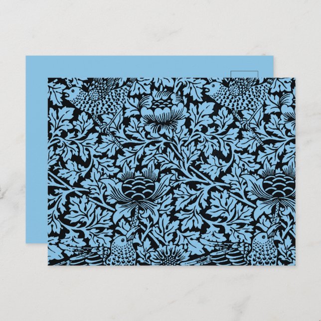 Carte Postale William Morris Particularités Florales Anénome d'o (Devant / Derrière)