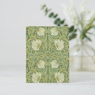 Carte Postale William Morris Pimpernel Fond d'écran bleu Floral