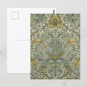 Carte Postale William Morris Spring Motif classique épais