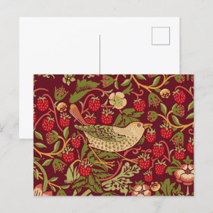 Carte postale William Morris Strawberry Thief