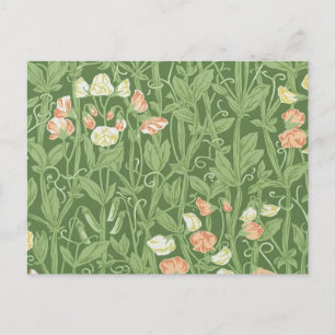 Carte Postale William Morris Sweet Pea Floral Design