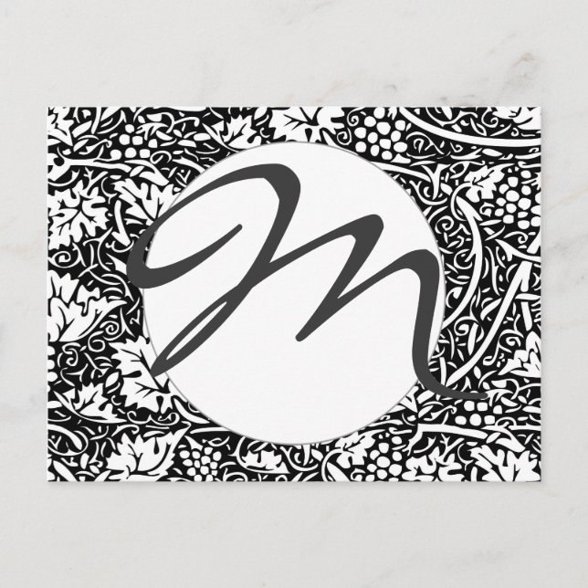Carte Postale William Morris Vin de raisin noir blanc (Devant)