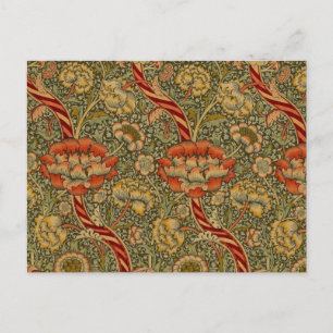 Carte Postale William Morris Wandle Anglais Floral Damask Design