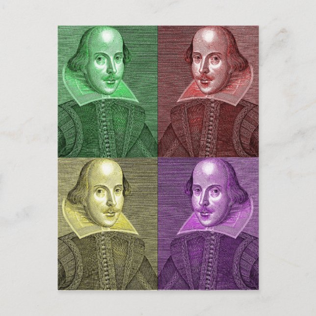Carte Postale William Shakespeare (Devant)