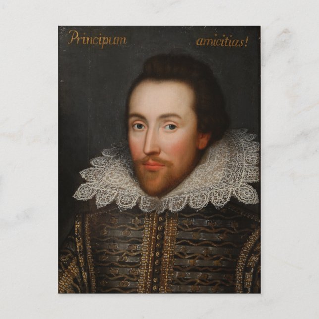 Carte Postale William Shakespeare Cobbe Portrait vers 1610 (Devant)