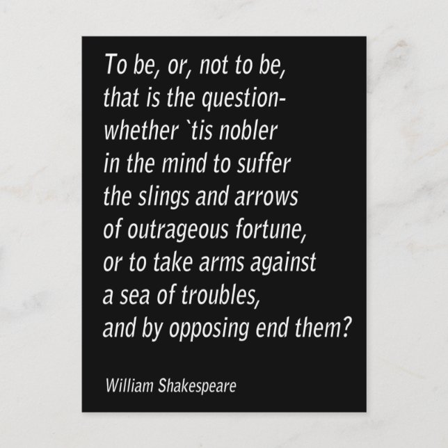 Carte Postale William Shakespeare`s "Hamlet" (Devant)