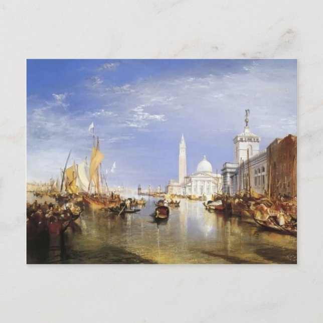 Carte Postale William Turner - Dogana et San Giorgio Maggiore (Devant)