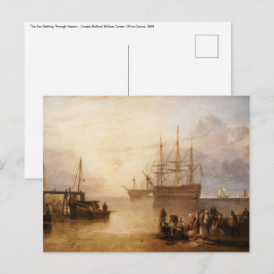 Carte Postale William Turner - Le Couchage Du Soleil À Travers L