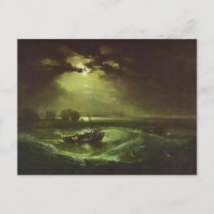 Carte Postale william turner - pêcheurs en mer