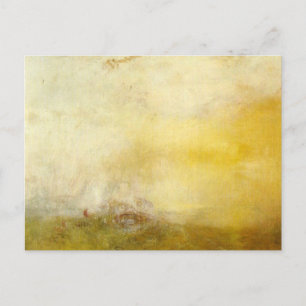 Carte Postale william turner - soleil avec monstres