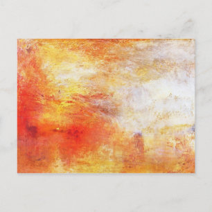 Carte Postale William Turner Soleil Cadre Au-Dessus D'Un Lac Rom