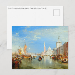 Carte Postale William Turner - Venise, la Dogana et San Giorgio
