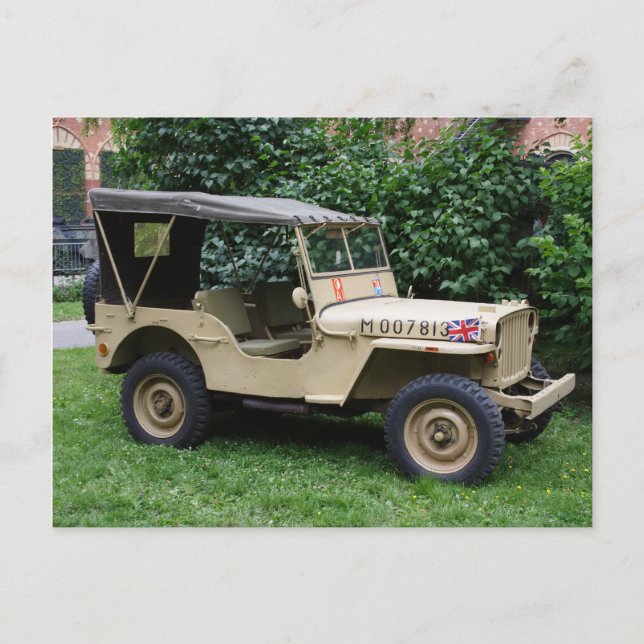 Carte Postale Willys Jeep (Devant)