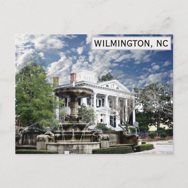Carte Postale Wilmington Caroline du Nord Bellamy Mansion Voyage (Devant)