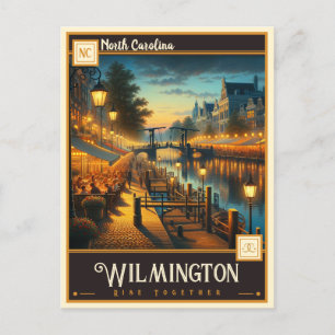 Carte Postale Wilmington, Caroline du Nord   VINTAGE