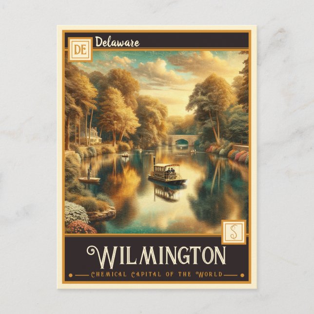 Carte Postale Wilmington, Delaware | VINTAGE (Devant)