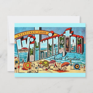 Carte Postale Wilmington NC vintage 