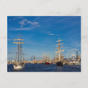 Carte Postale Windjammer sur Hansesail à Rostock (Allemagne)